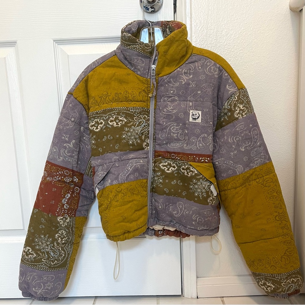 BDG Ash Patchwork Linen Jacket - image 1